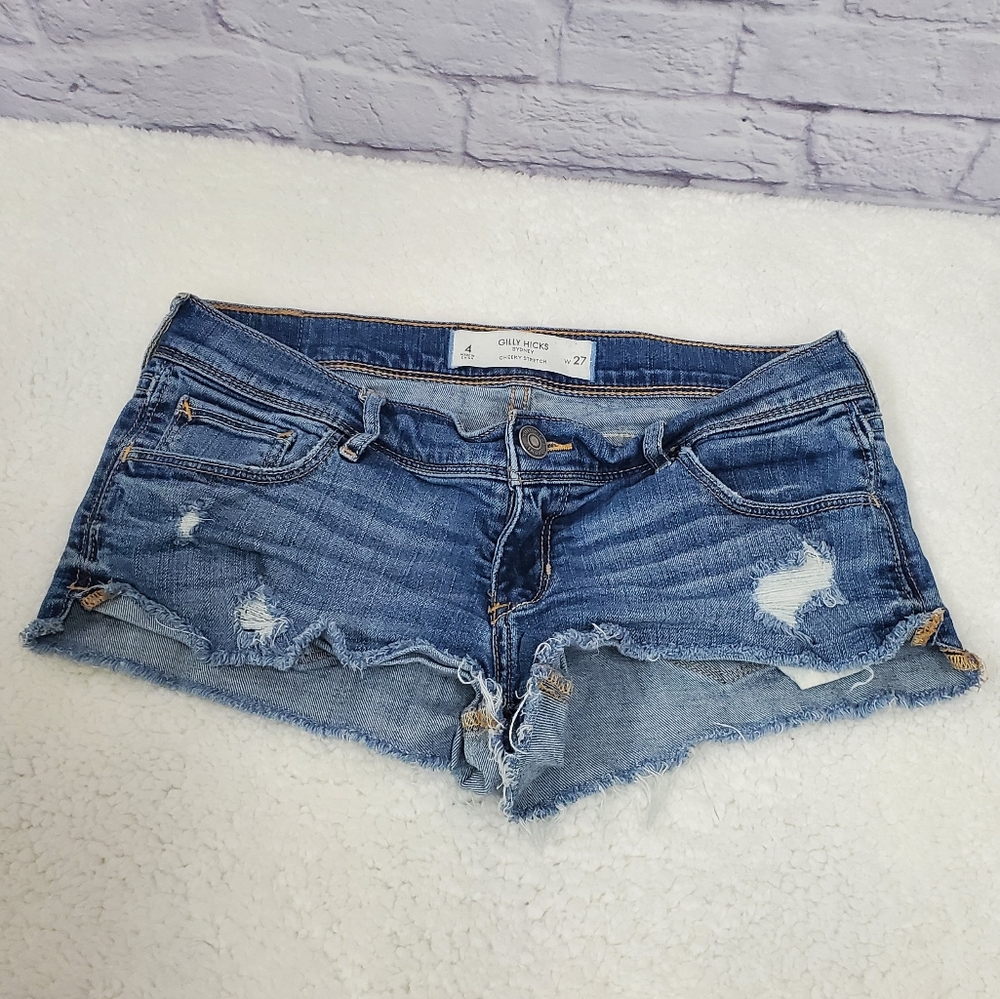 Gilly Hicks Cheeky Stretch Jean Shorts Sz 4 / 27